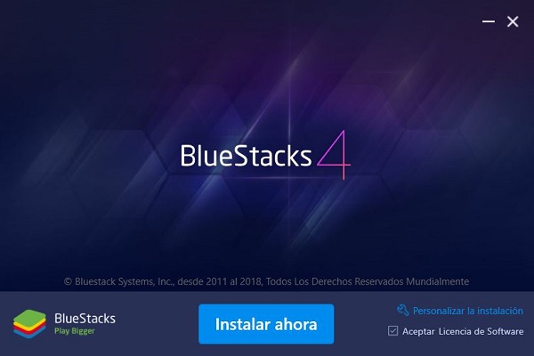 Instalar Emulador Android bluestack4 para Free Fire en PC